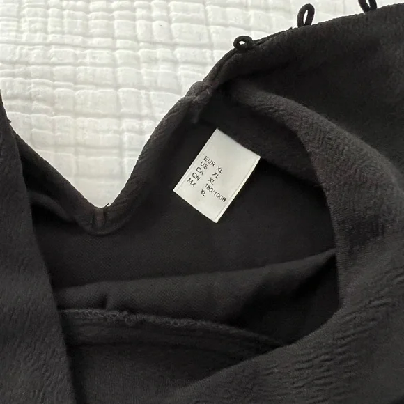 Black Fitted Long Sleeve Embellished Blouse - Picture 3 of 7